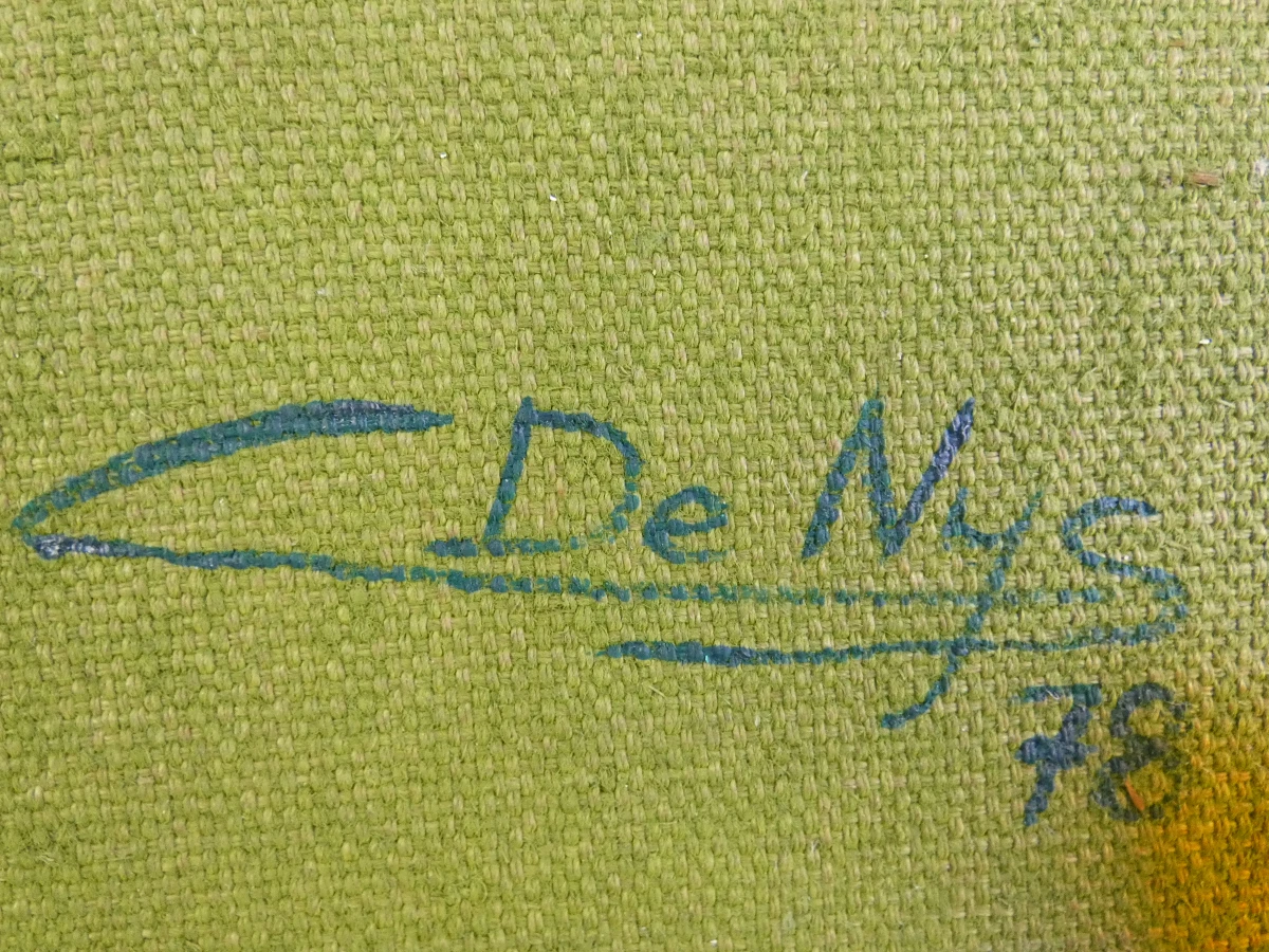 Abstract schilderij Chris De Nys (1949) – Zonder titel (1978) - foto 6