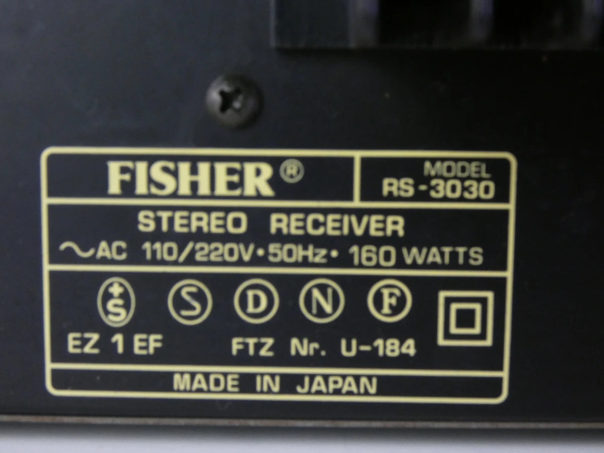 Vintage Fisher Studio-Standard RS-3030 Stereo Receiver (1979 - 1981) - foto 13