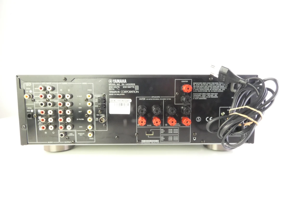Yamaha RX-V430RDS Natural Sound AV-Receiver (5.1 Surround) met afstandsbediening - foto 10