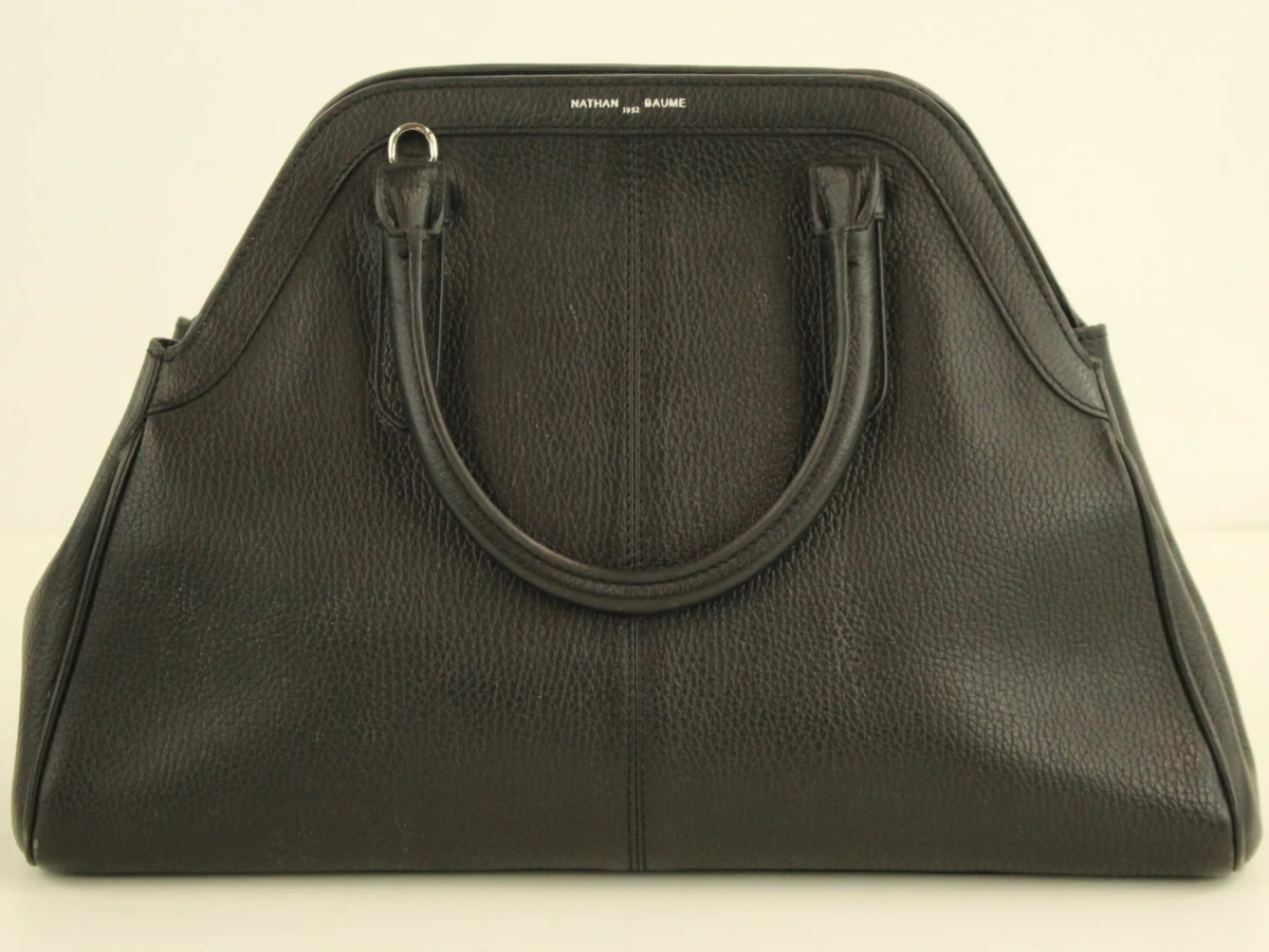Nathan-Baume 1932 elegante zwarte lederen handtas - foto 4