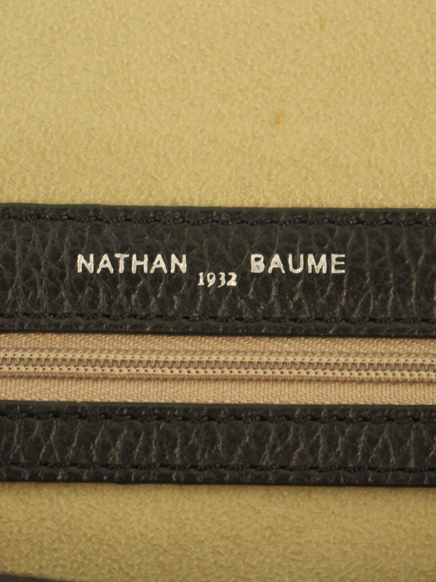 Nathan-Baume 1932 elegante zwarte lederen handtas - foto 10