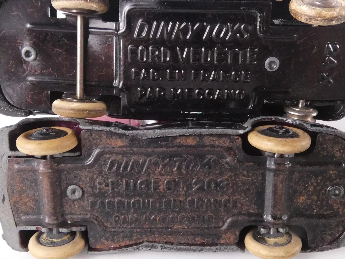 Set van 7 vintage speelgoedauto's - Dinky Toys metalen - foto 8