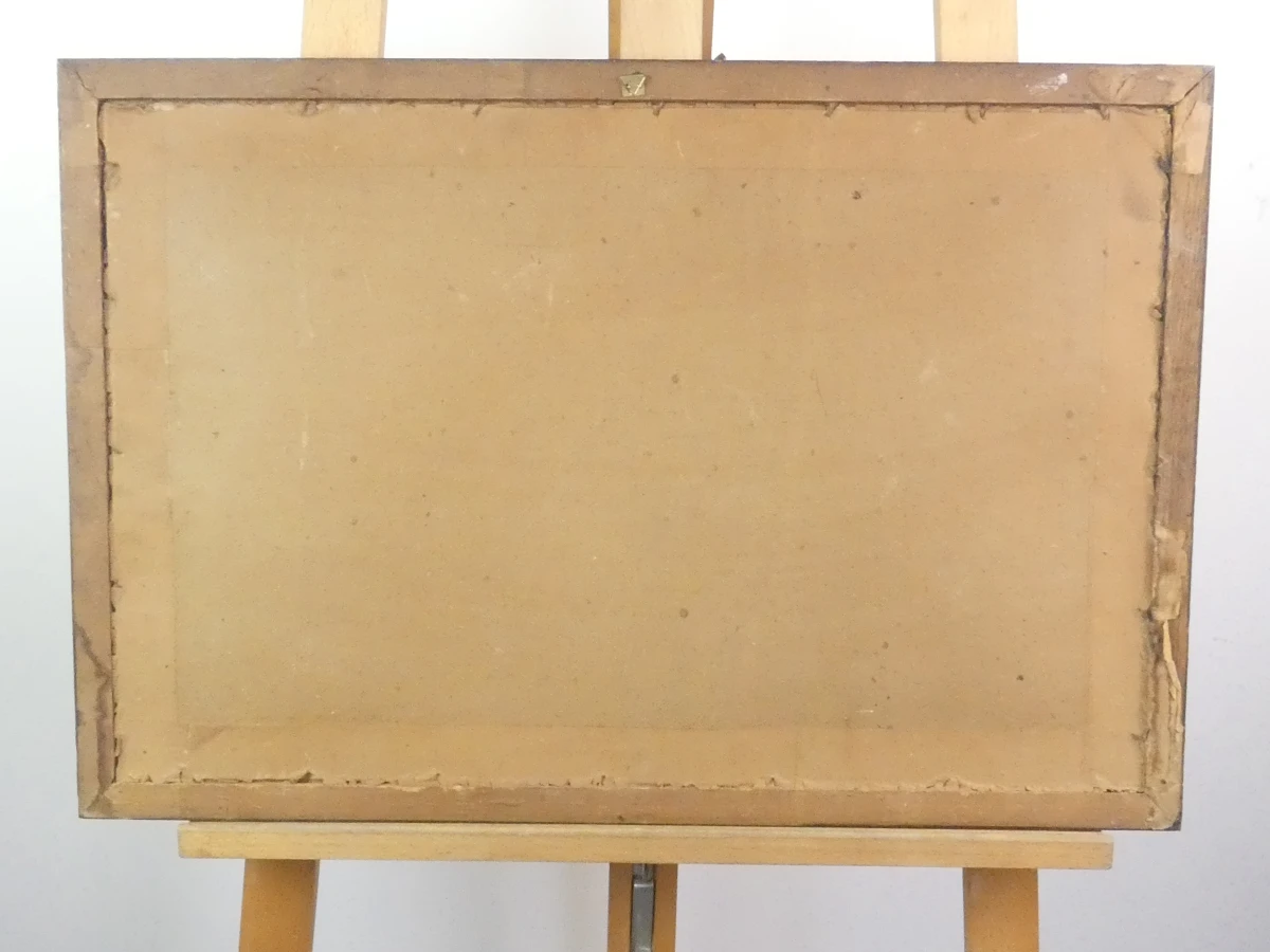 Expressionistische Houtsnede „Zwoegende Visser/Arbeider met Sloep” – Gesigneerd Vanhoy - foto 10