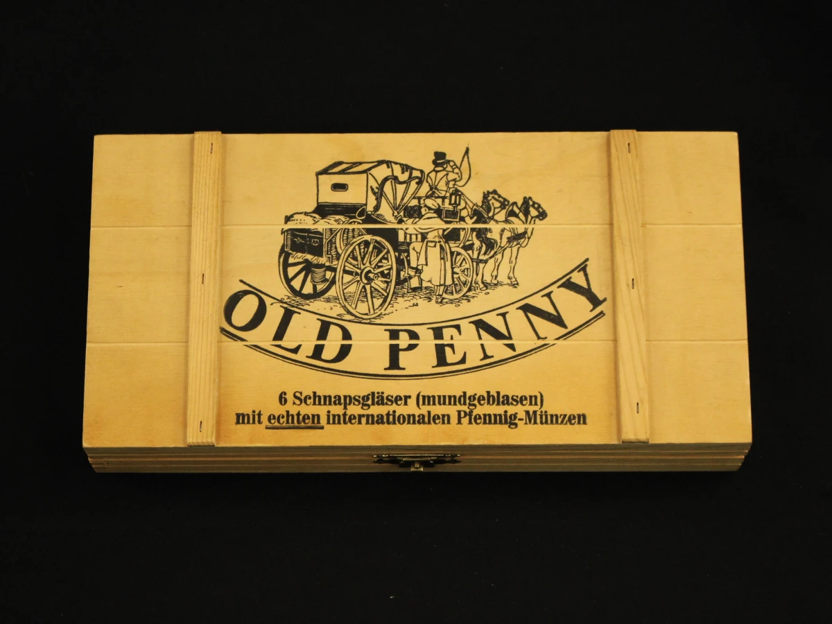 6 Vintage Gallo Coffex Old Penny-borrelglazen - foto 2
