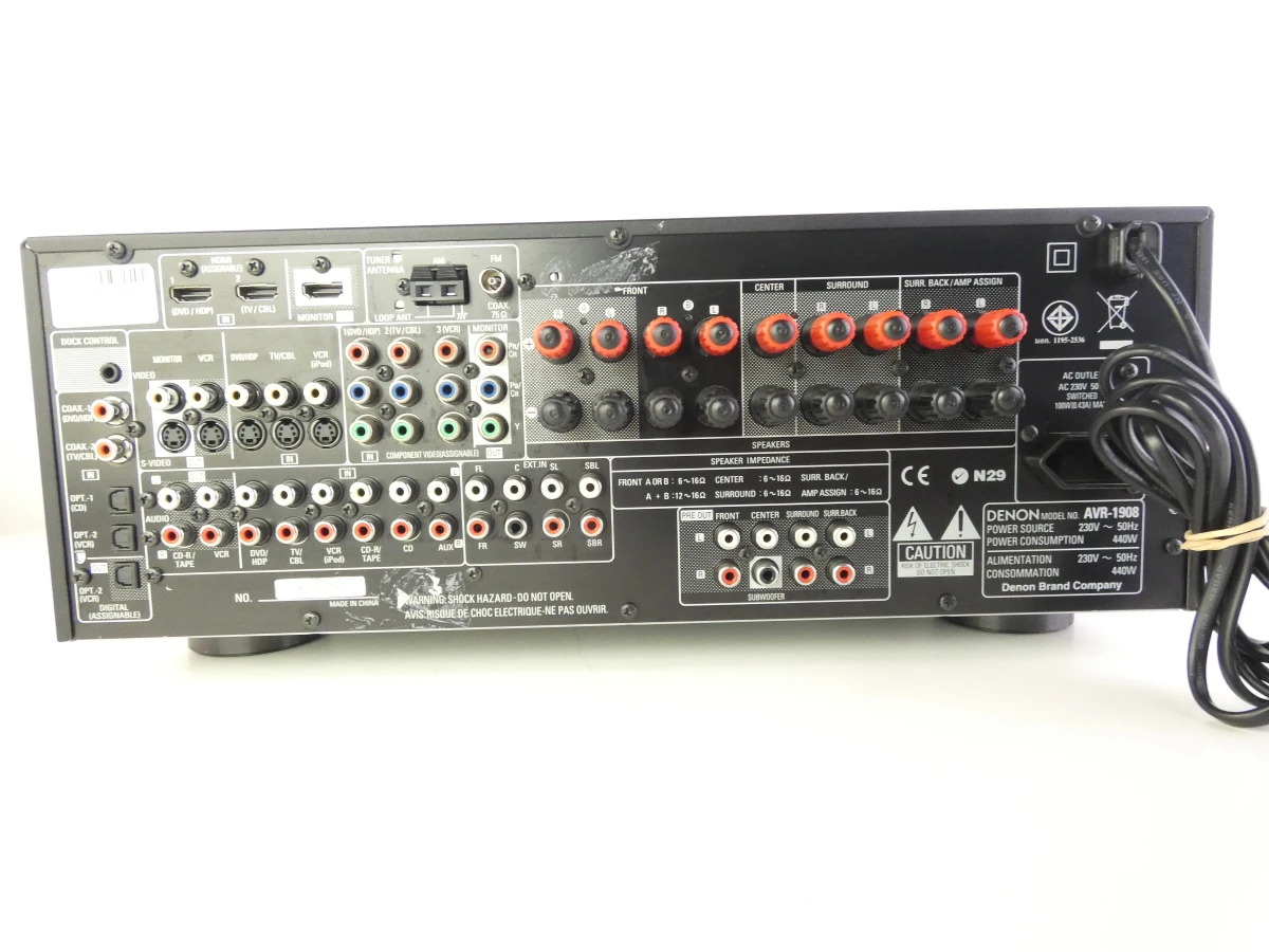 Denon AVR-1908 Krachtige 7.1-Kanaals AV Surround Receiver - foto 15