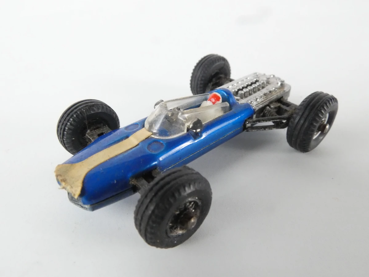 Set vintage miniatuur raceauto's met opbergkoffer - foto 2