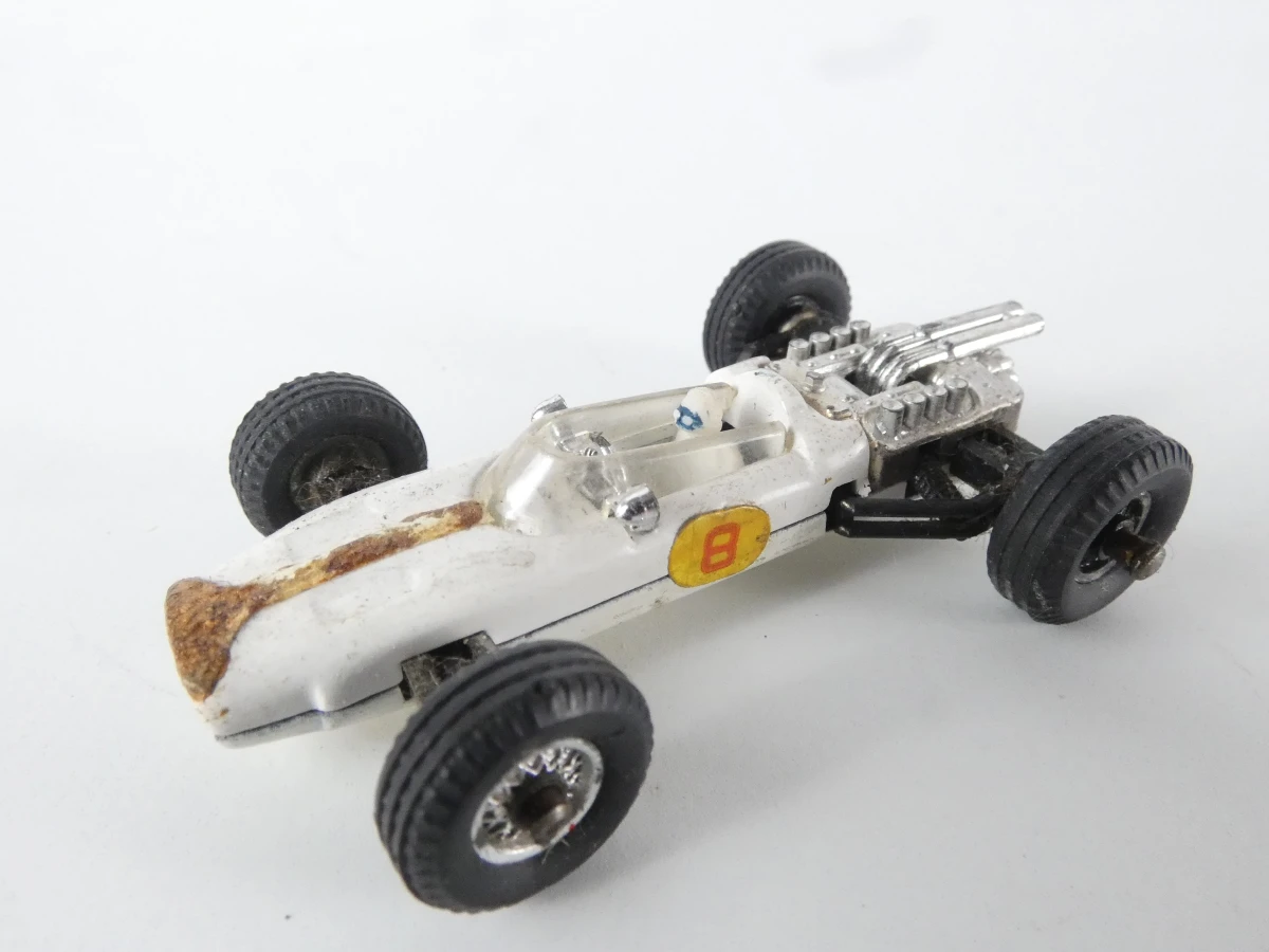 Set vintage miniatuur raceauto's met opbergkoffer - foto 6