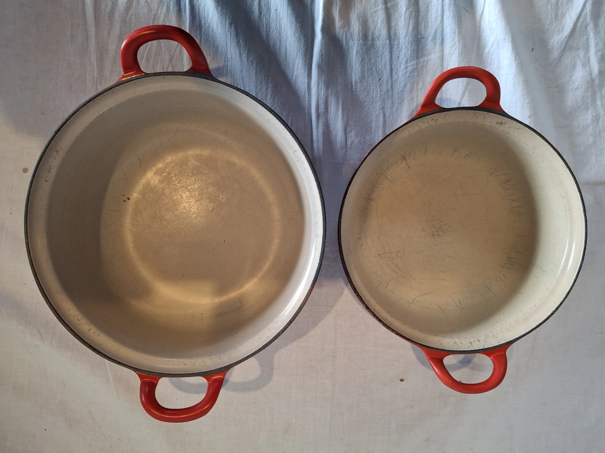 Set van 2 originele Le Creuset kookpotten - foto 4