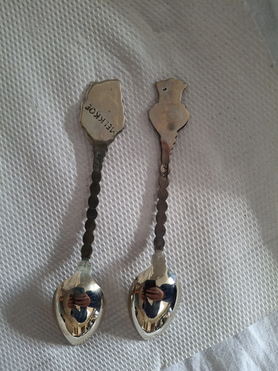 Lot vintage souvenirlepeltjes en -vorkjes - foto 13