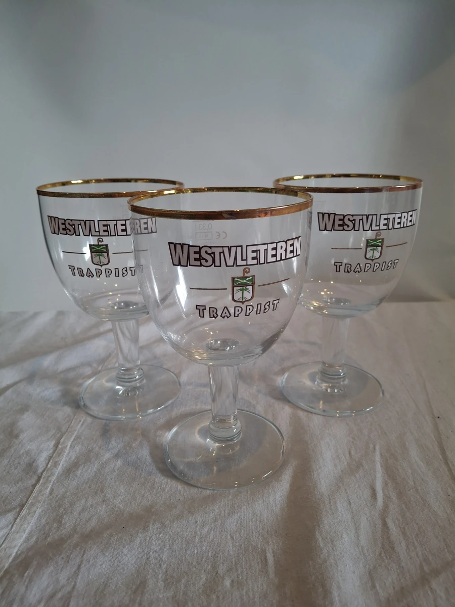 3 authentieke West-Vleteren glazen - foto 4
