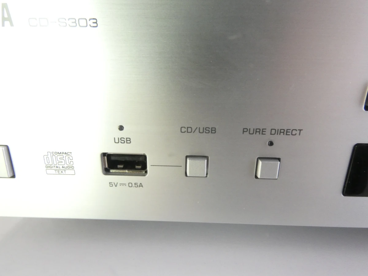 Yamaha CD-S303 - Hoogwaardige Hifi CD-Speler met USB (Zilver) - foto 4