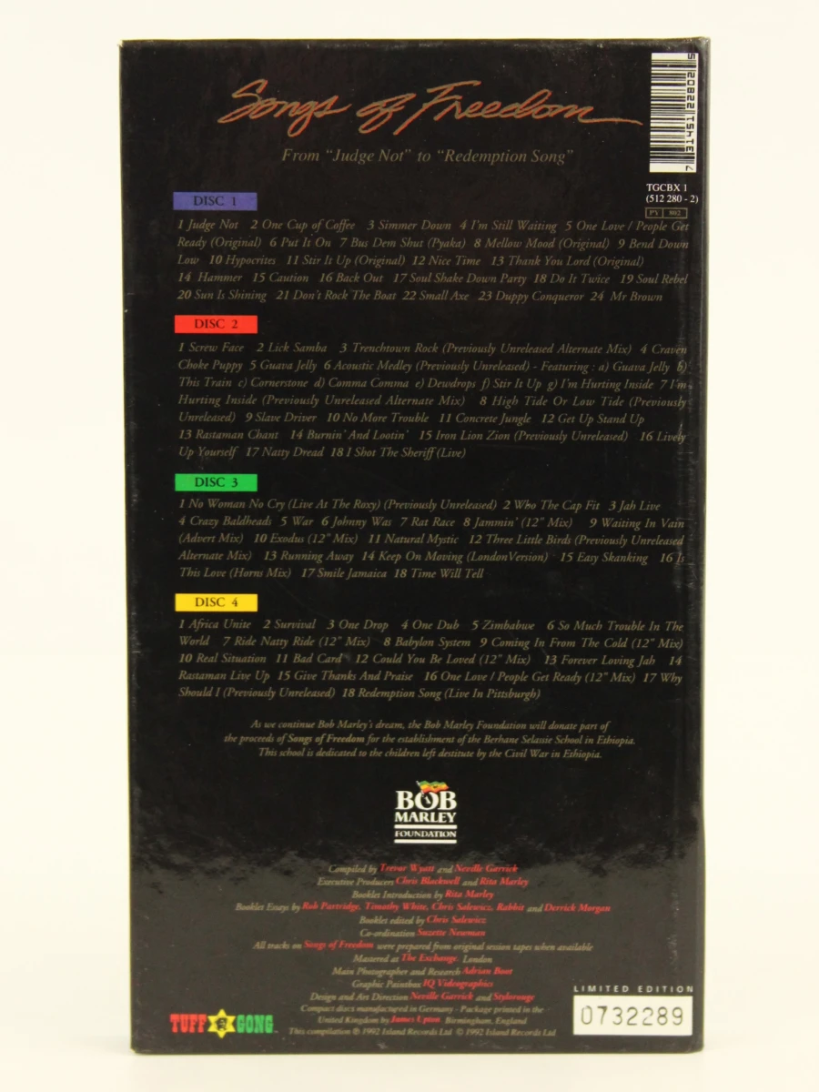 Bob Marley Songs of Freedom 4CD boxset - foto 2