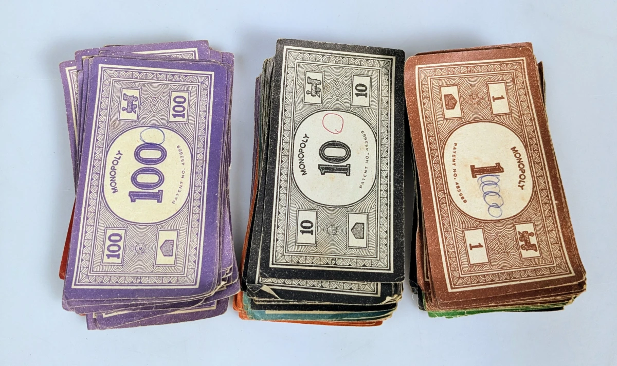 Vintage Monopoly bordspel – WOII-periode - foto 4