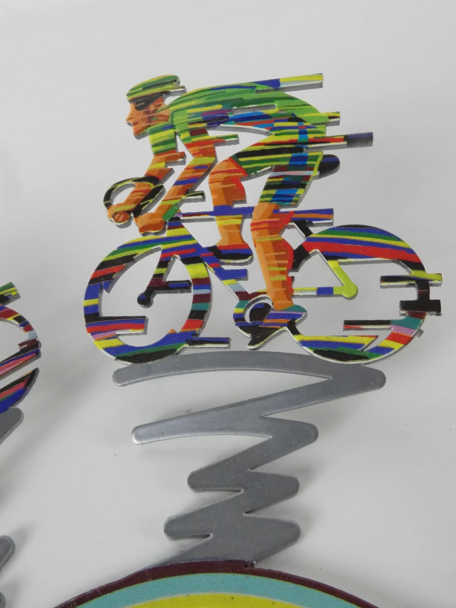 Cyclists Bowl - metalen wielrenners kunstwerk - Gerstein DESIGN - foto 3