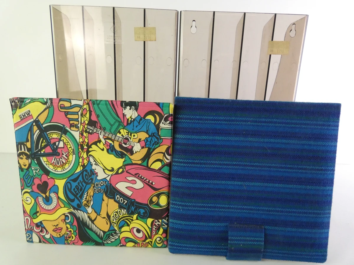Vintage vinylopbergset met koffer, platenrekken en platenalbums - foto 4