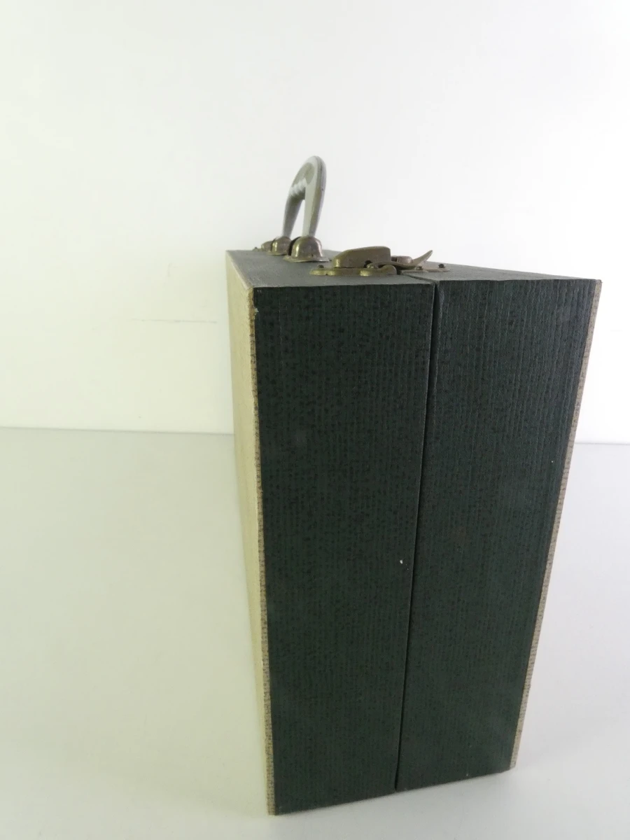 Vintage vinylopbergset met koffer, platenrekken en platenalbums - foto 20