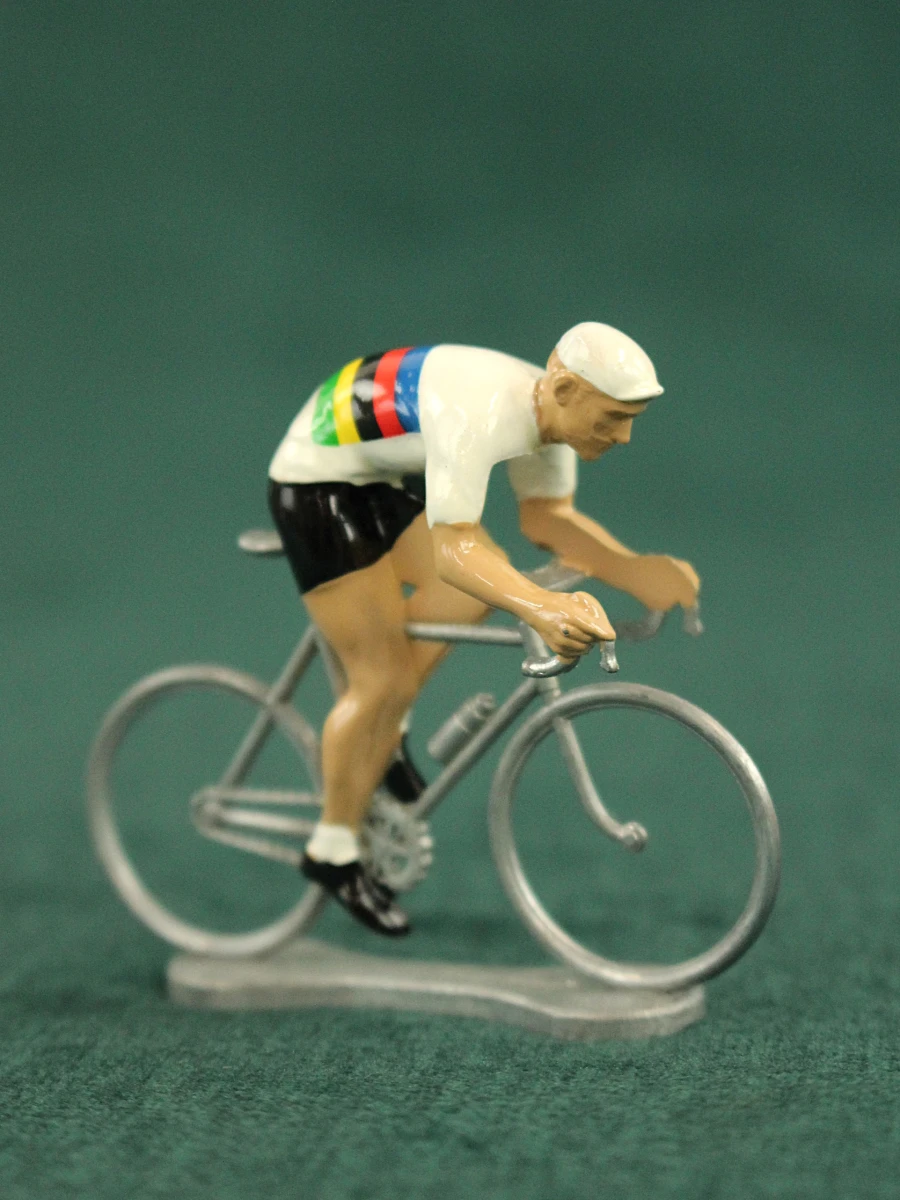 Bernard & Eddy – Little Cyclists World Tour – Lot van 7 miniatuurwielrenners in ovp - foto 5