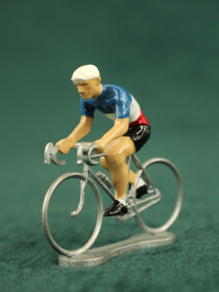 Bernard & Eddy – Little Cyclists World Tour – Lot van 7 miniatuurwielrenners in ovp - foto 9
