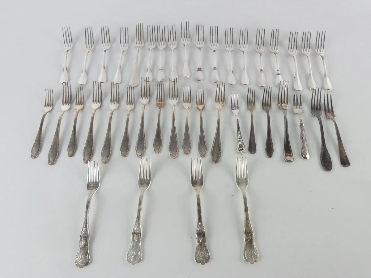 Grote vintage collectie bestek en serveerbestek - diverse merken - foto 10