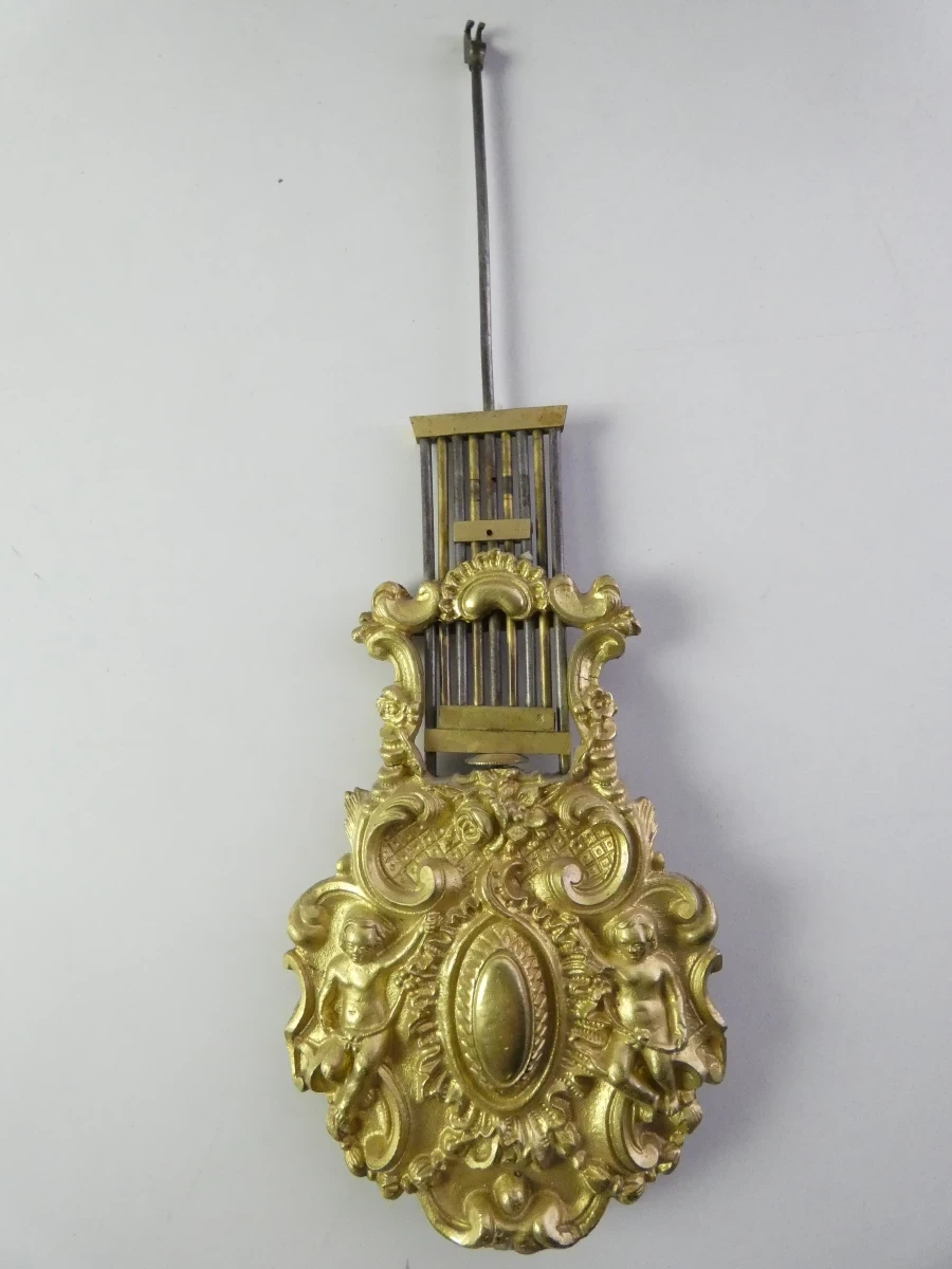 Vintage tafelklok met slinger - foto 16