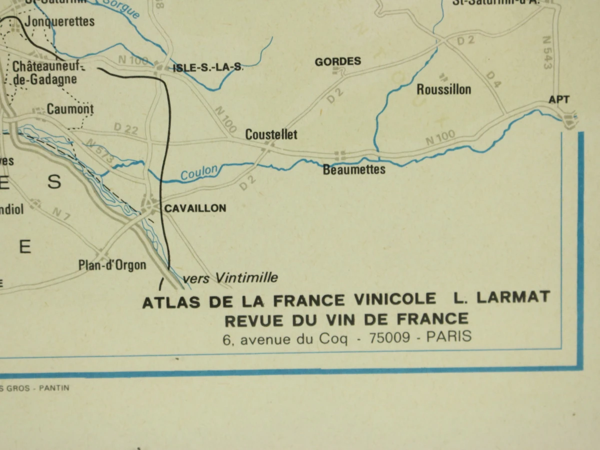 Kaart uitgegeven door La Revue du Vin de France - foto 7