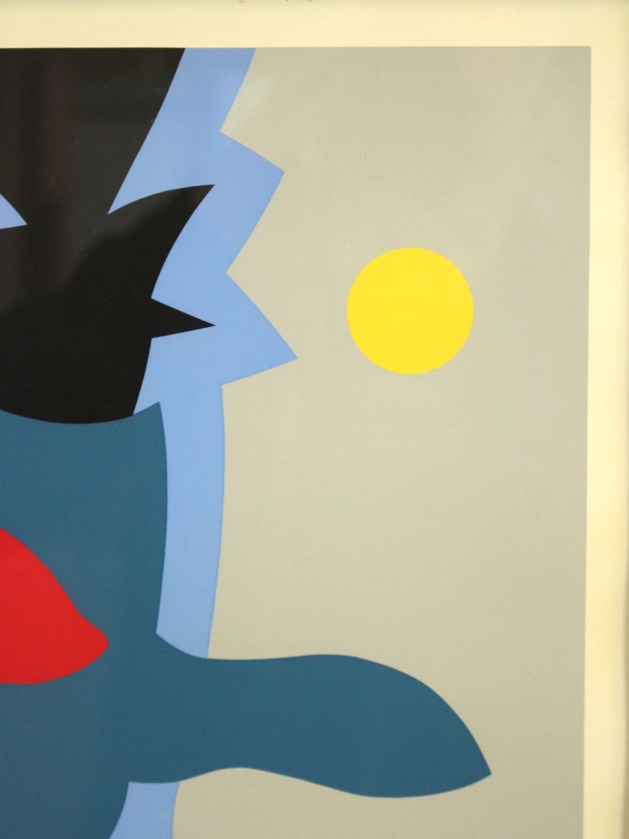 Jozef Mees (1898–1987) – Abstracte compositie – litho 1975 - foto 5
