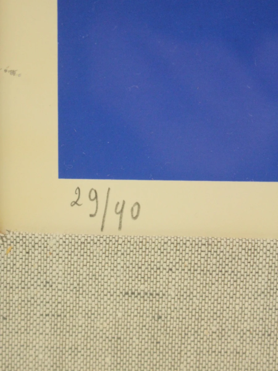 Jozef Mees (1898–1987) – Abstracte compositie – litho 1975 - foto 9