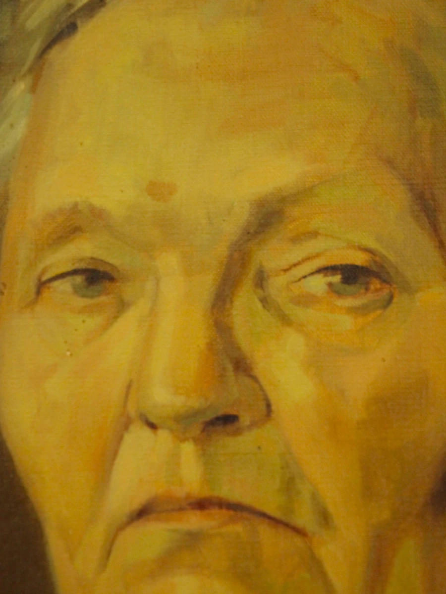 Frans Luyckx (1923–1997) – Portret van een oudere dame – Olieverf op doek - foto 7