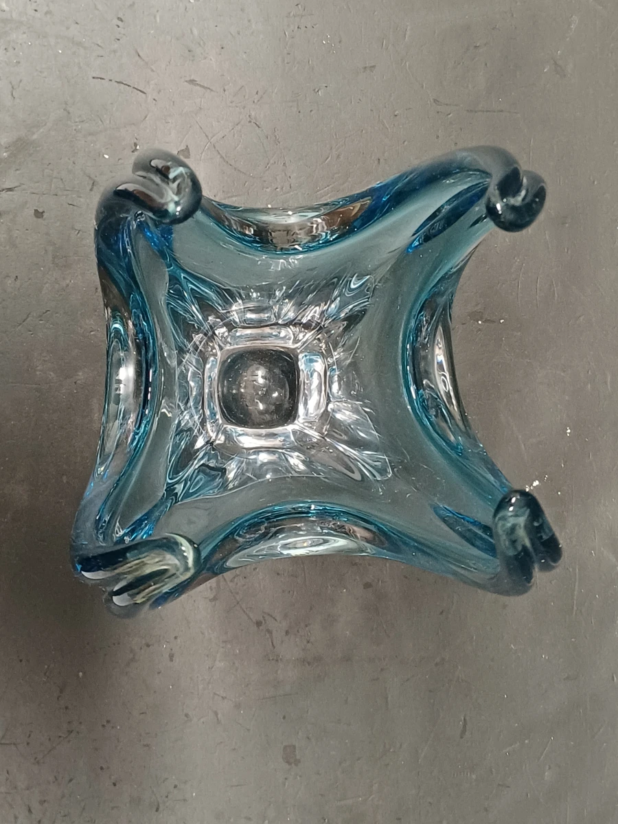 Vintage Murano-Stijl kunstglazen vaas - foto 4