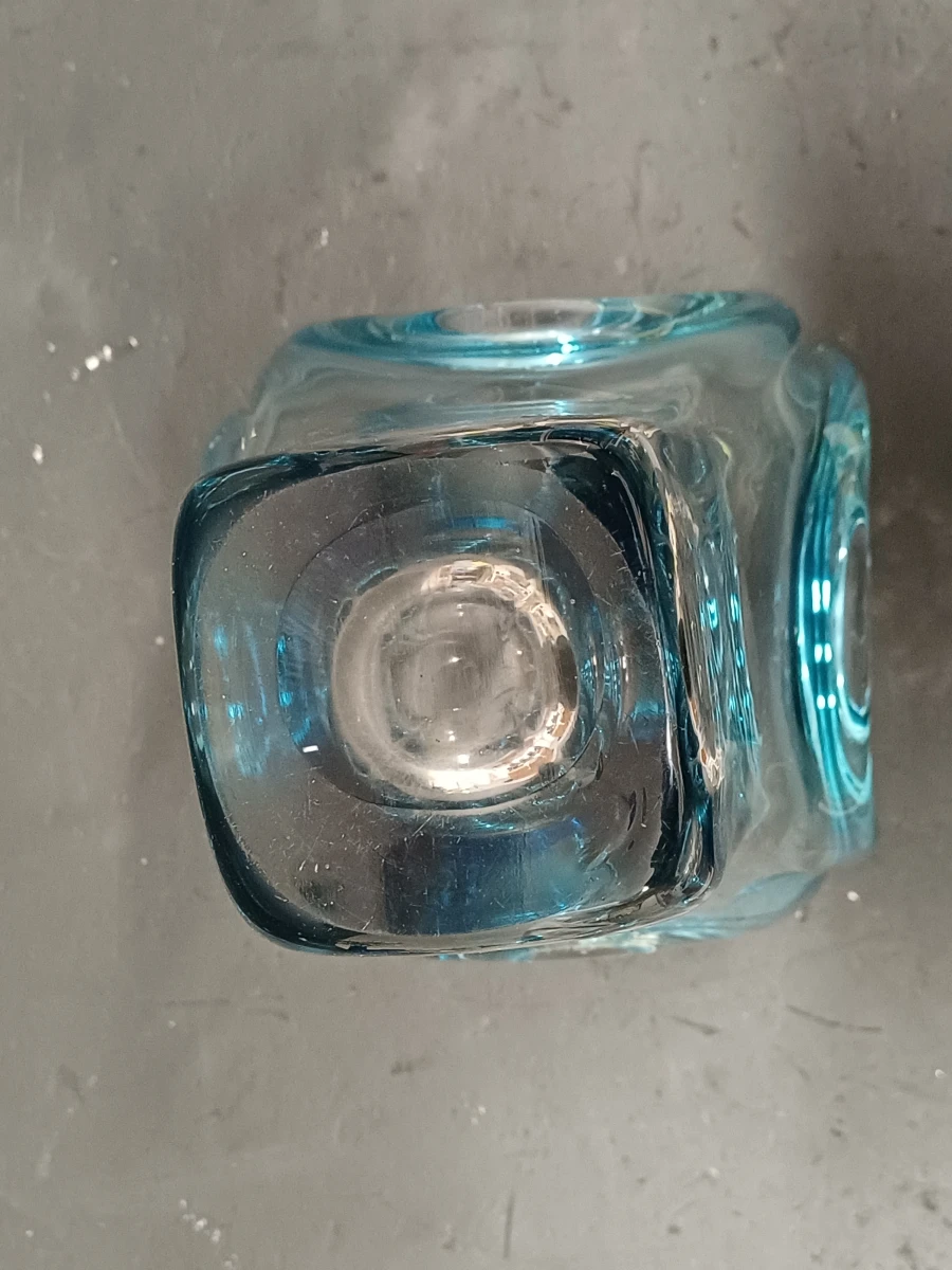 Vintage Murano-Stijl kunstglazen vaas - foto 5