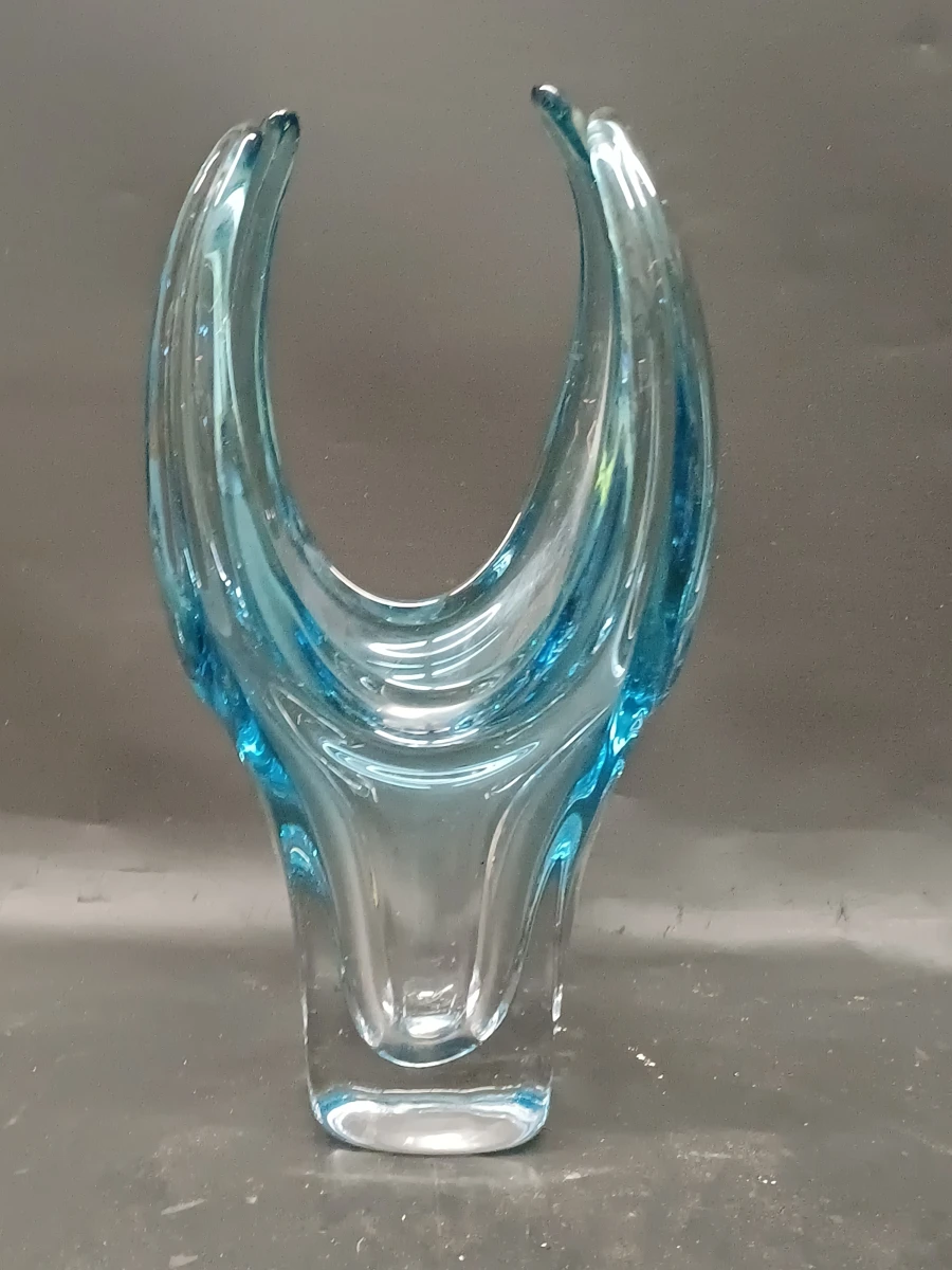 Vintage Murano-Stijl kunstglazen vaas - foto 3