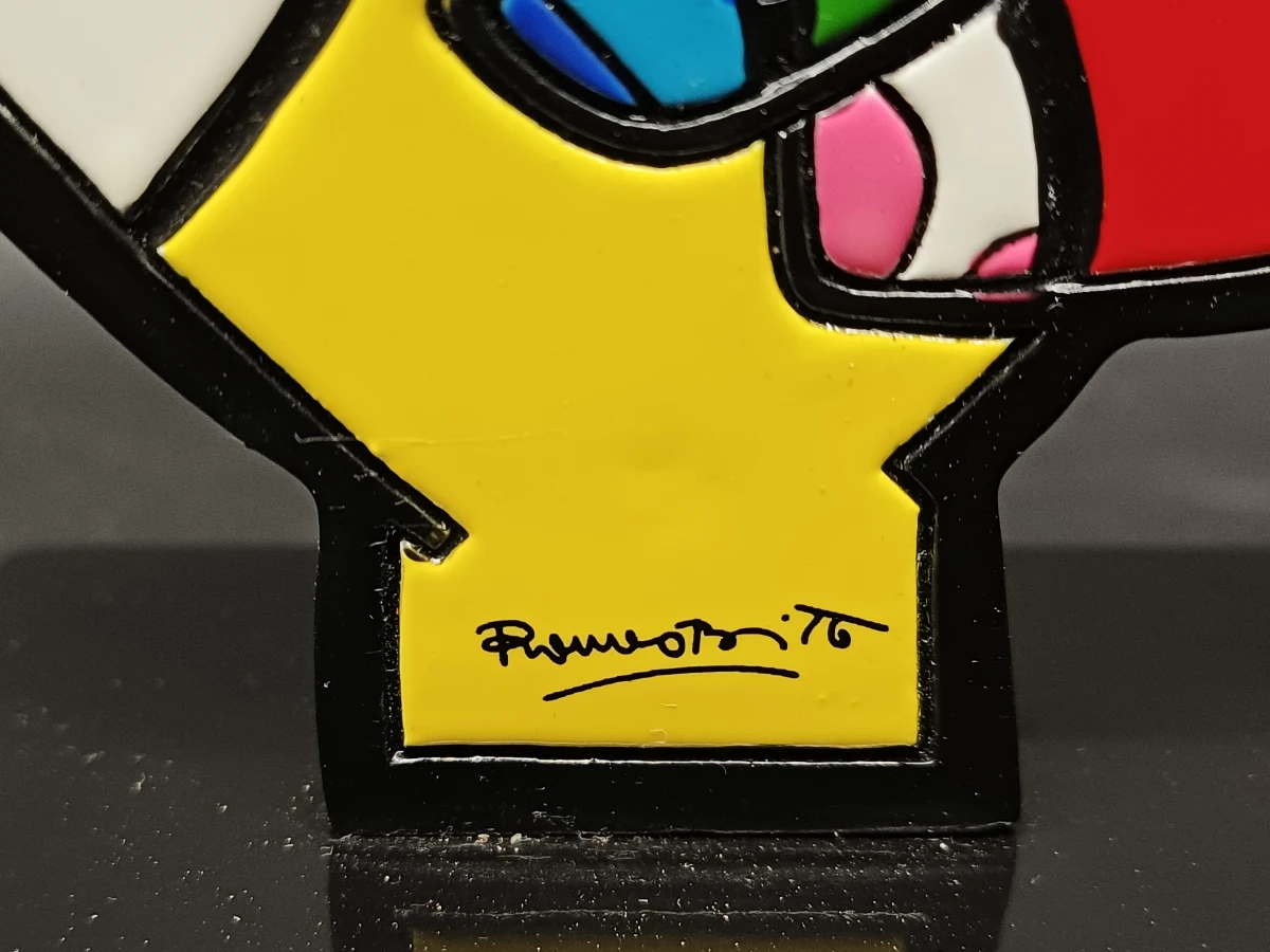 Zeldzaam Disney by Britto Beeld:  "Peace, Love & Mickey" Plaque - foto 2