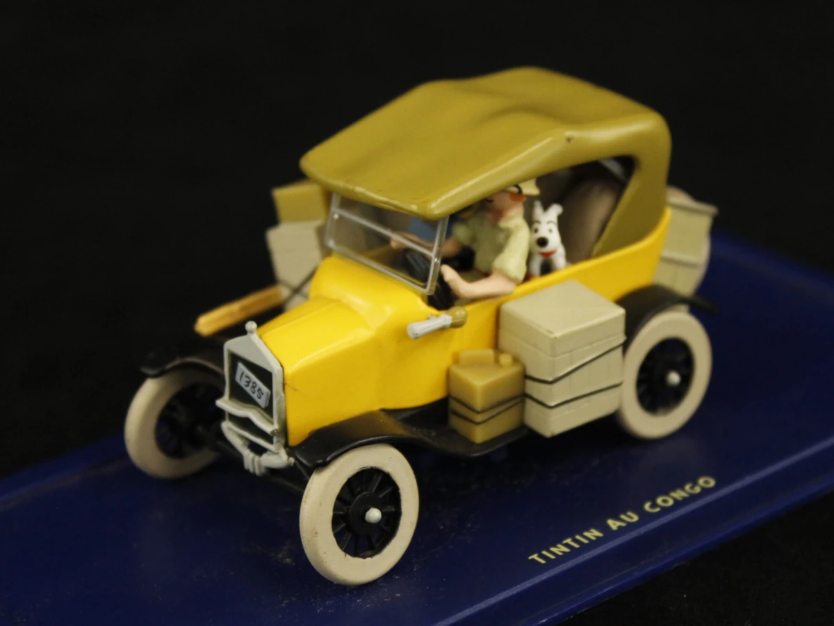 Kuifje lot met 7 stripboeken glazen uit de film en modelauto's - foto 9