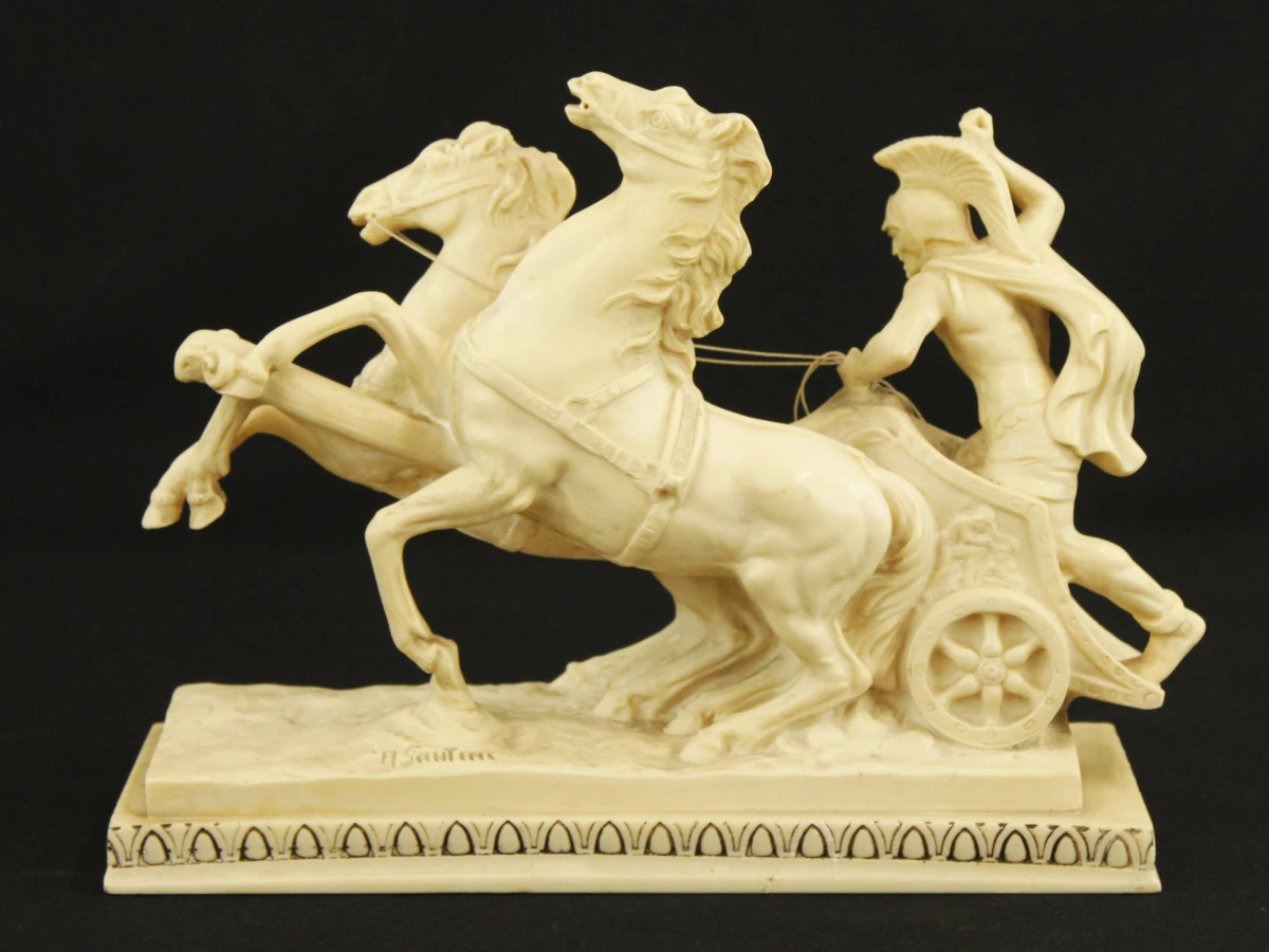 A. Santini Romeinse Strijdwagen (Ben-Hur) – Italië – 30 cm - foto 9