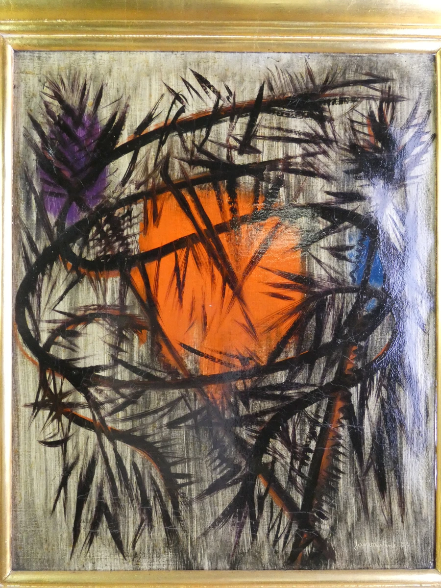 Schilderij Goede Vrijdag 1954 door Jan Vaerten - foto 3