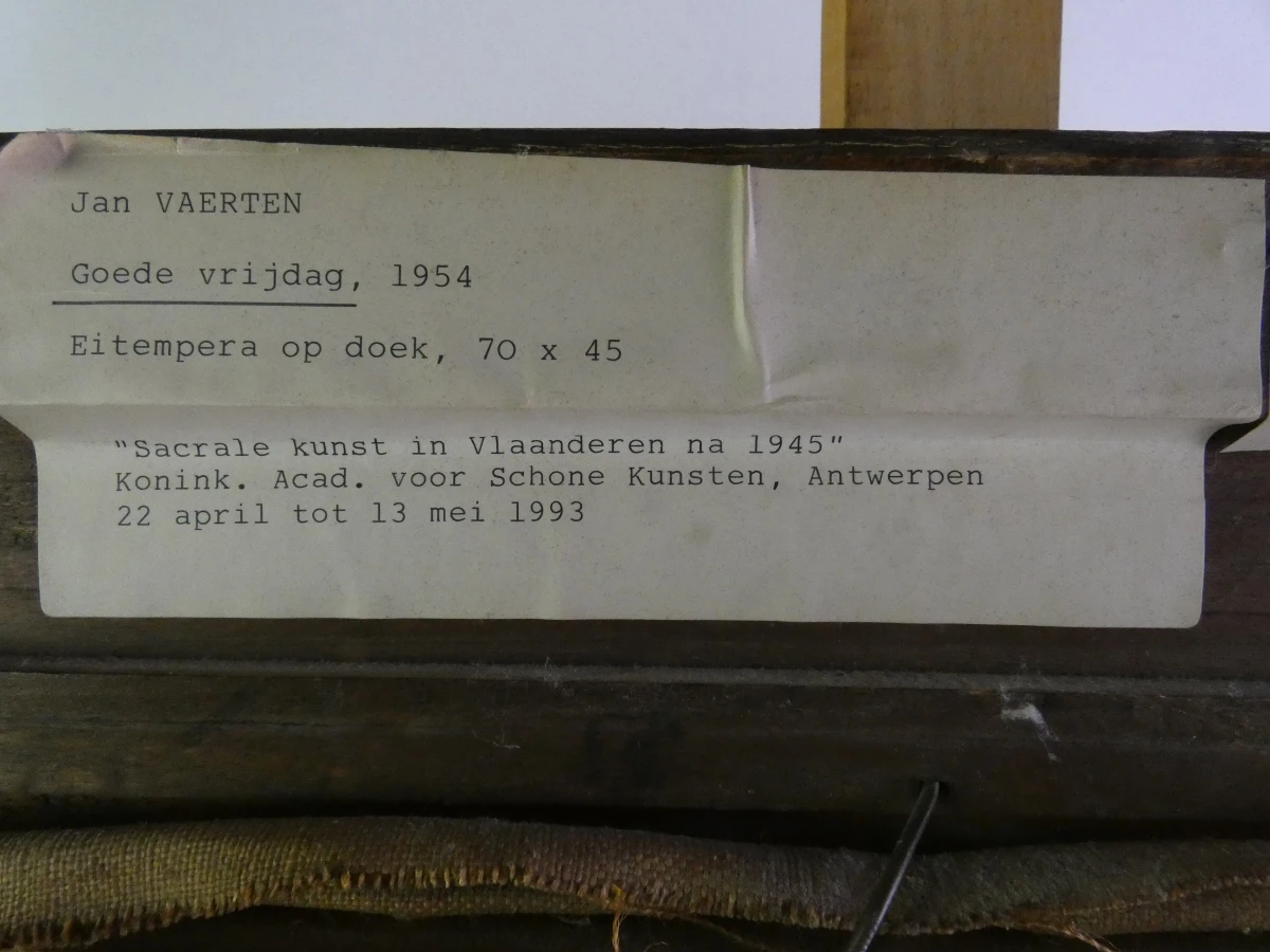 Schilderij Goede Vrijdag 1954 door Jan Vaerten - foto 18