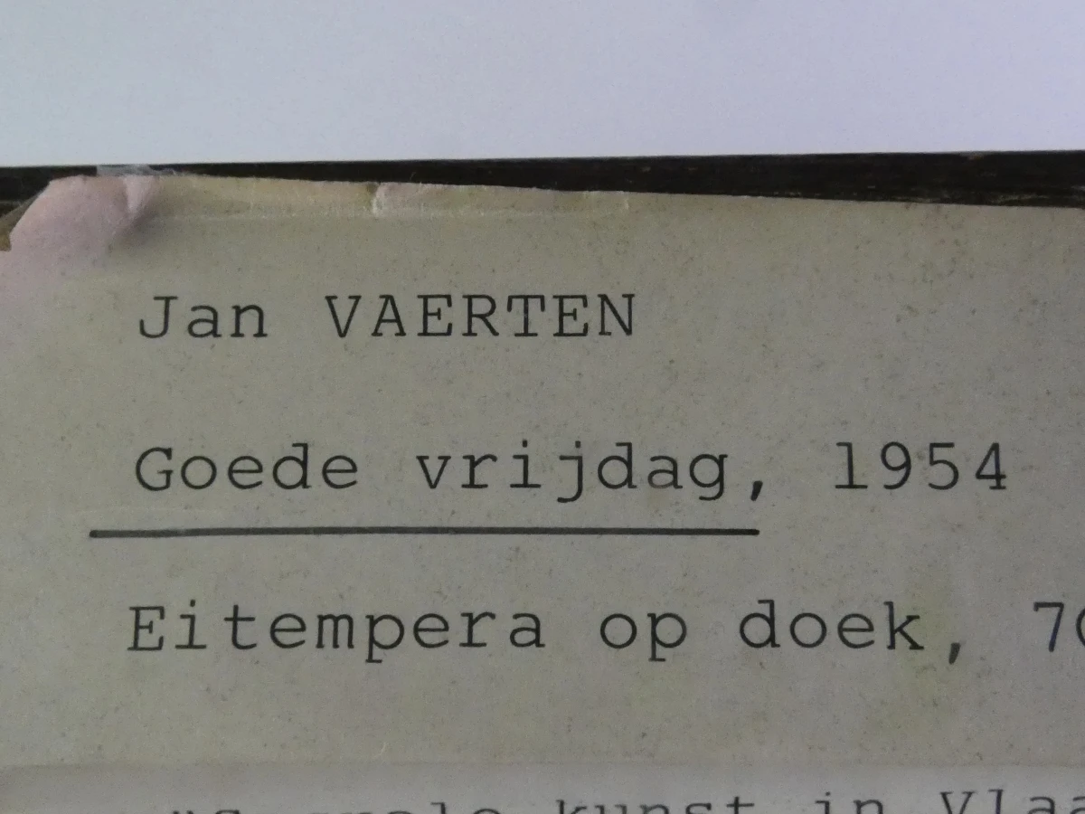 Schilderij Goede Vrijdag 1954 door Jan Vaerten - foto 19