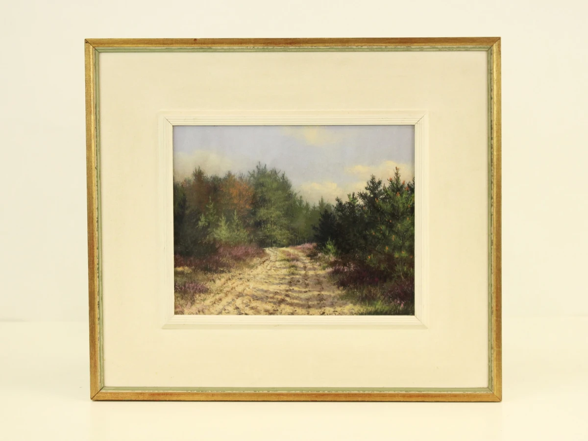 Albert Loots (1915–1992) – Karrespoor door de heide – Pastel, 1964 - foto 2