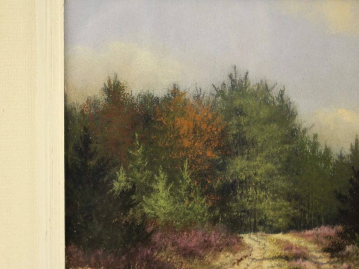 Albert Loots (1915–1992) – Karrespoor door de heide – Pastel, 1964 - foto 3