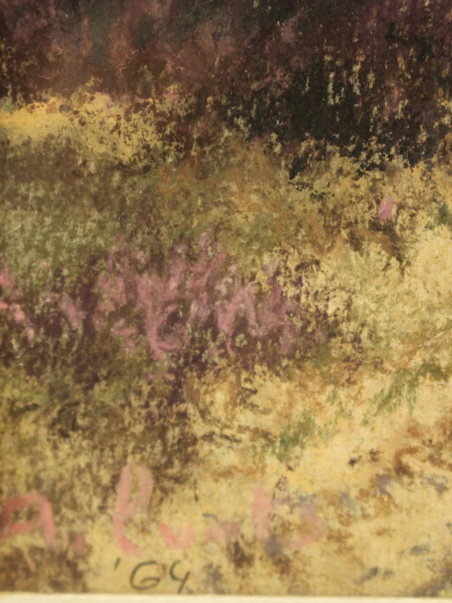 Albert Loots (1915–1992) – Karrespoor door de heide – Pastel, 1964 - foto 7
