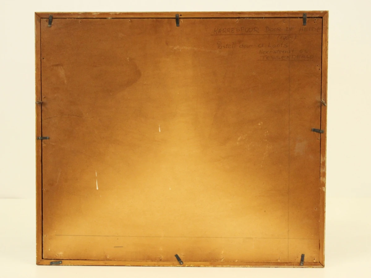 Albert Loots (1915–1992) – Karrespoor door de heide – Pastel, 1964 - foto 9