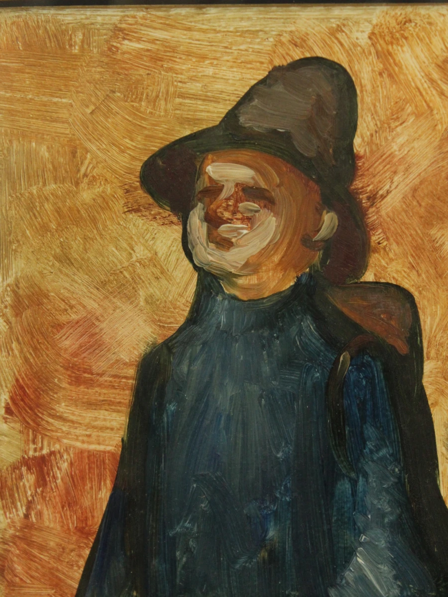 Charles Van de Vloet (1914–2000) – Twee figuren – Olieverfschilderij - foto 5