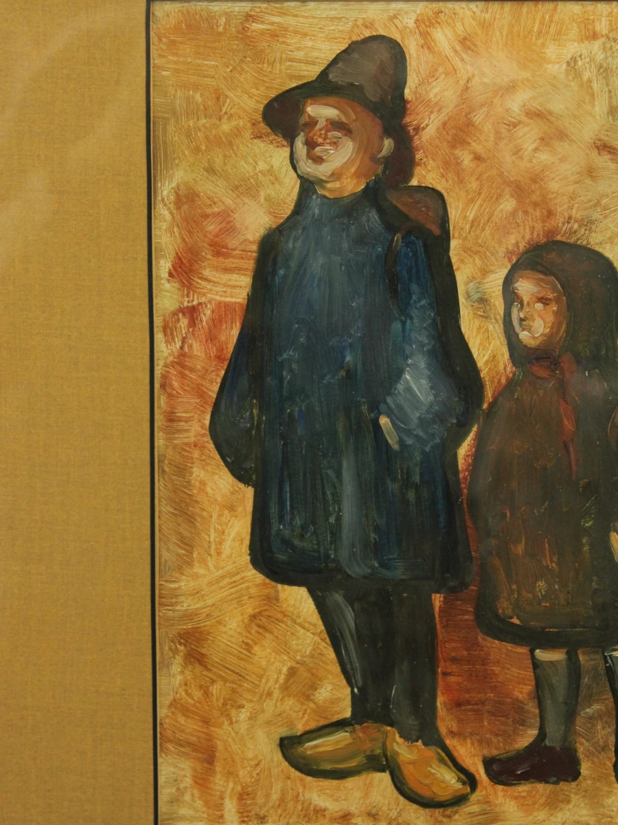 Charles Van de Vloet (1914–2000) – Twee figuren – Olieverfschilderij - foto 7