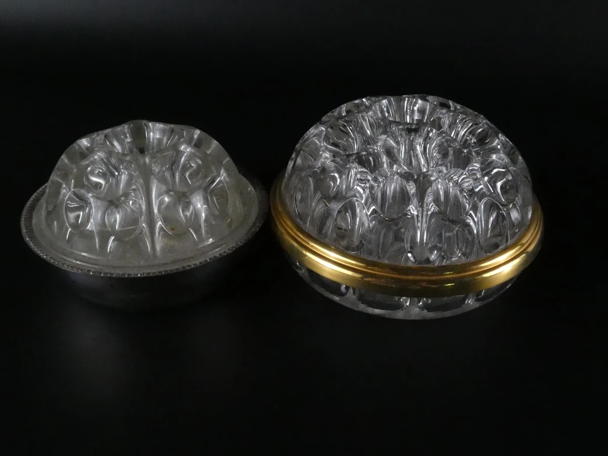 Set van 13 vintage glazen Bloemenstekers (11-delig) – Mid-Century Persglas - foto 12