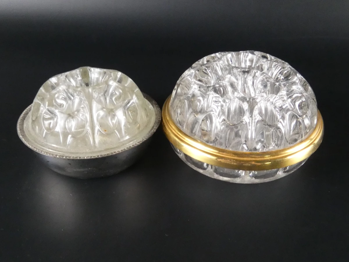 Set van 13 vintage glazen Bloemenstekers (11-delig) – Mid-Century Persglas - foto 13