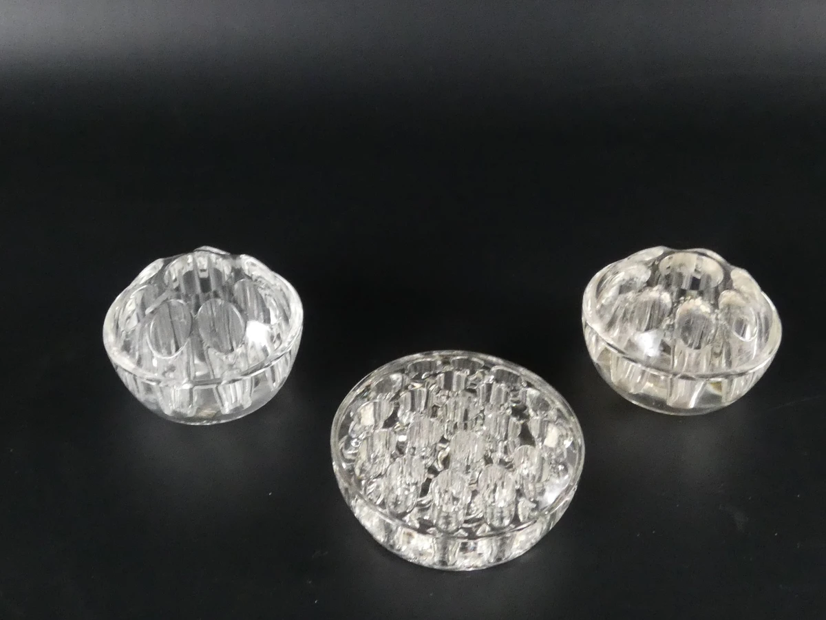 Set van 13 vintage glazen Bloemenstekers (11-delig) – Mid-Century Persglas - foto 22