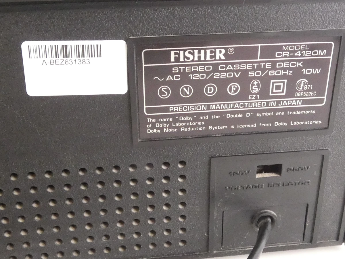 Vintage Fisher CR-4120M stereo cassettedeck - foto 9
