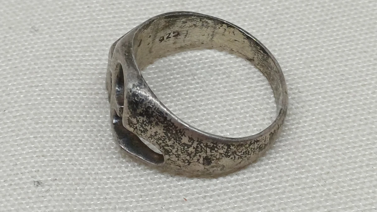 Set van 6 zilveren ringen met diverse stenen - foto 9