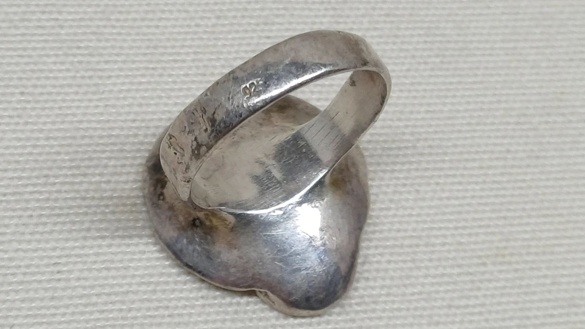 Set van 6 zilveren ringen met diverse stenen - foto 8