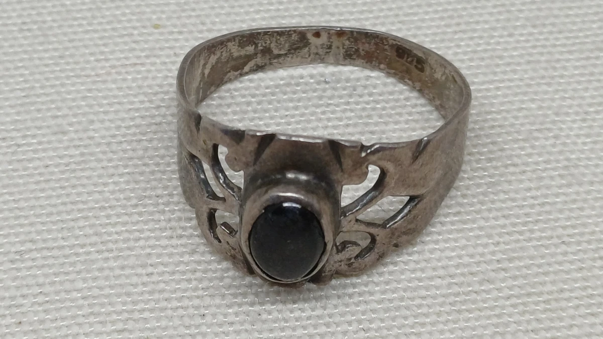 Set van 6 zilveren ringen met diverse stenen - foto 4